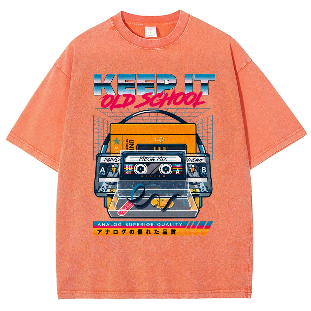 Keep it Old School Vintage Washed T-shirt