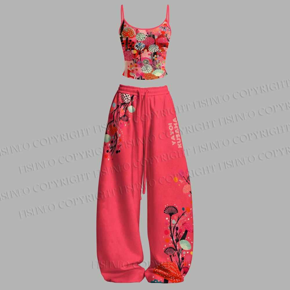 Yayoi Kusama Polka Dot Forest Top & Elasticated Trousers Two-Piece Set