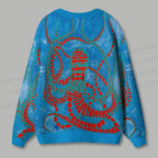 Polka Dot Octopus Ugly Cardigan Sweater