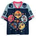 Halloween Floral Skulls Jersey Shirts