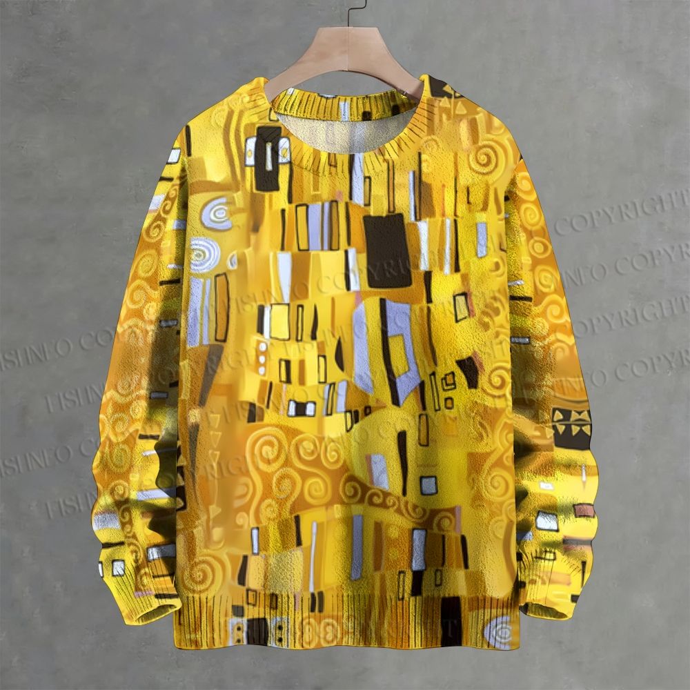 Klimt Art Crew Neck Sweater