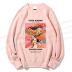 Unisex Yayoi Kusama Mushroom Printed Sweatshirt