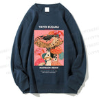 Unisex Yayoi Kusama Mushroom Printed Sweatshirt