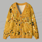 Klimt Art Ugly Cardigan Sweater