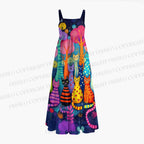 Yayoi Kusama Cats With Dots Maxi Dresses