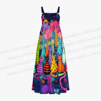 Yayoi Kusama Cats With Dots Maxi Dresses