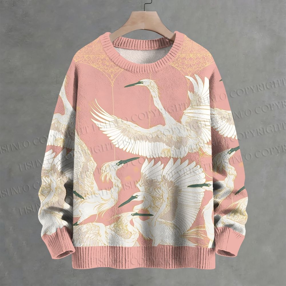 Vintage Crane Crew Neck Sweater