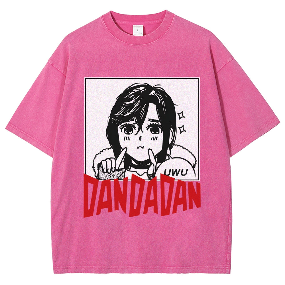 Japan Anime Character Momo Ayase Vintage Washed T-shirt