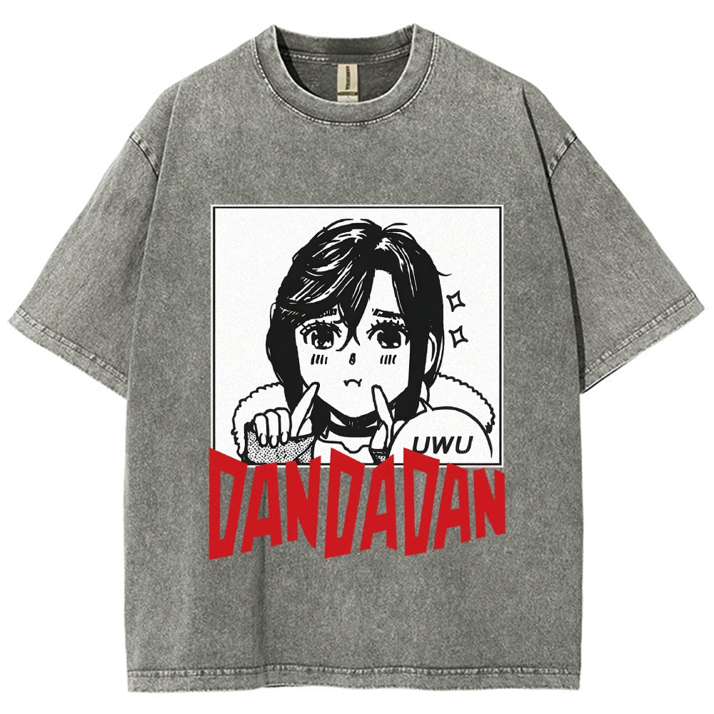 Japan Anime Character Momo Ayase Vintage Washed T-shirt
