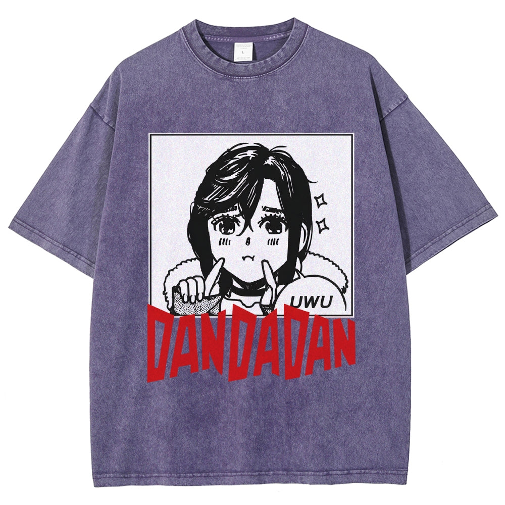 Japan Anime Character Momo Ayase Vintage Washed T-shirt