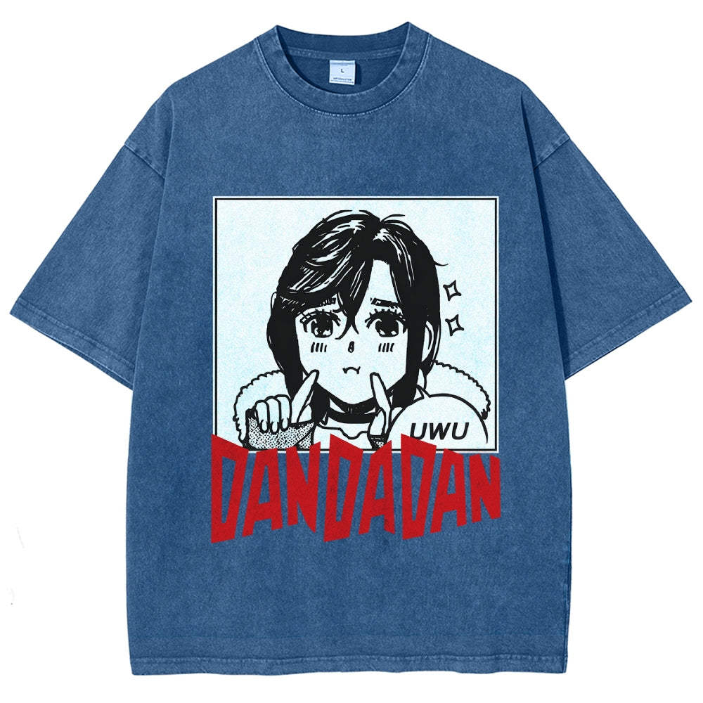 Japan Anime Character Momo Ayase Vintage Washed T-shirt