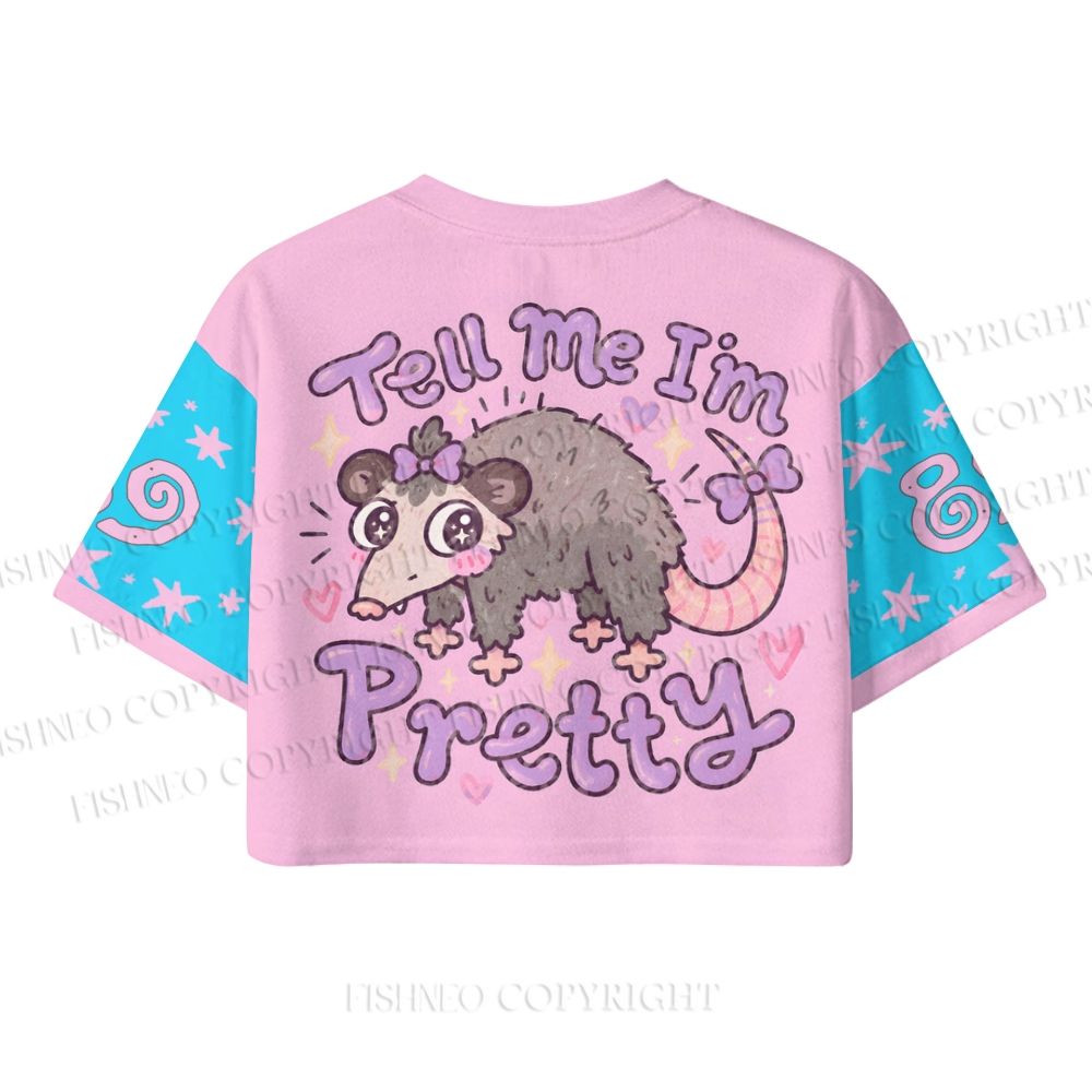 Minor Inconvenience Funny Opossum Crop Sport Jersey Shirts