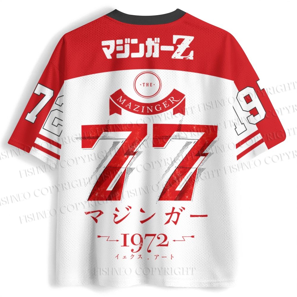 Mazinger Z in Red Jersey Shirts