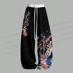 A Fierce Tiger Drinking Water Top & Elasticated Trousers Two-Piece Set