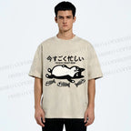 Unisex I Am Busy Right Now Printed Washed Tee