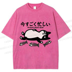 Unisex I Am Busy Right Now Printed Washed Tee
