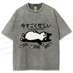 Unisex I Am Busy Right Now Printed Washed Tee