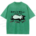 Unisex I Am Busy Right Now Printed Washed Tee