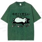 Unisex I Am Busy Right Now Printed Washed Tee