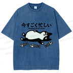 Unisex I Am Busy Right Now Printed Washed Tee