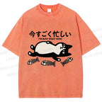 Unisex I Am Busy Right Now Printed Washed Tee