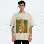 Unisex Klimt Hope Woman Printed Washed Tee