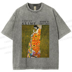 Unisex Klimt Hope Woman Printed Washed Tee
