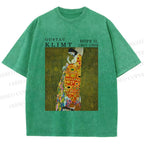 Unisex Klimt Hope Woman Printed Washed Tee