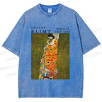 Unisex Klimt Hope Woman Printed Washed Tee