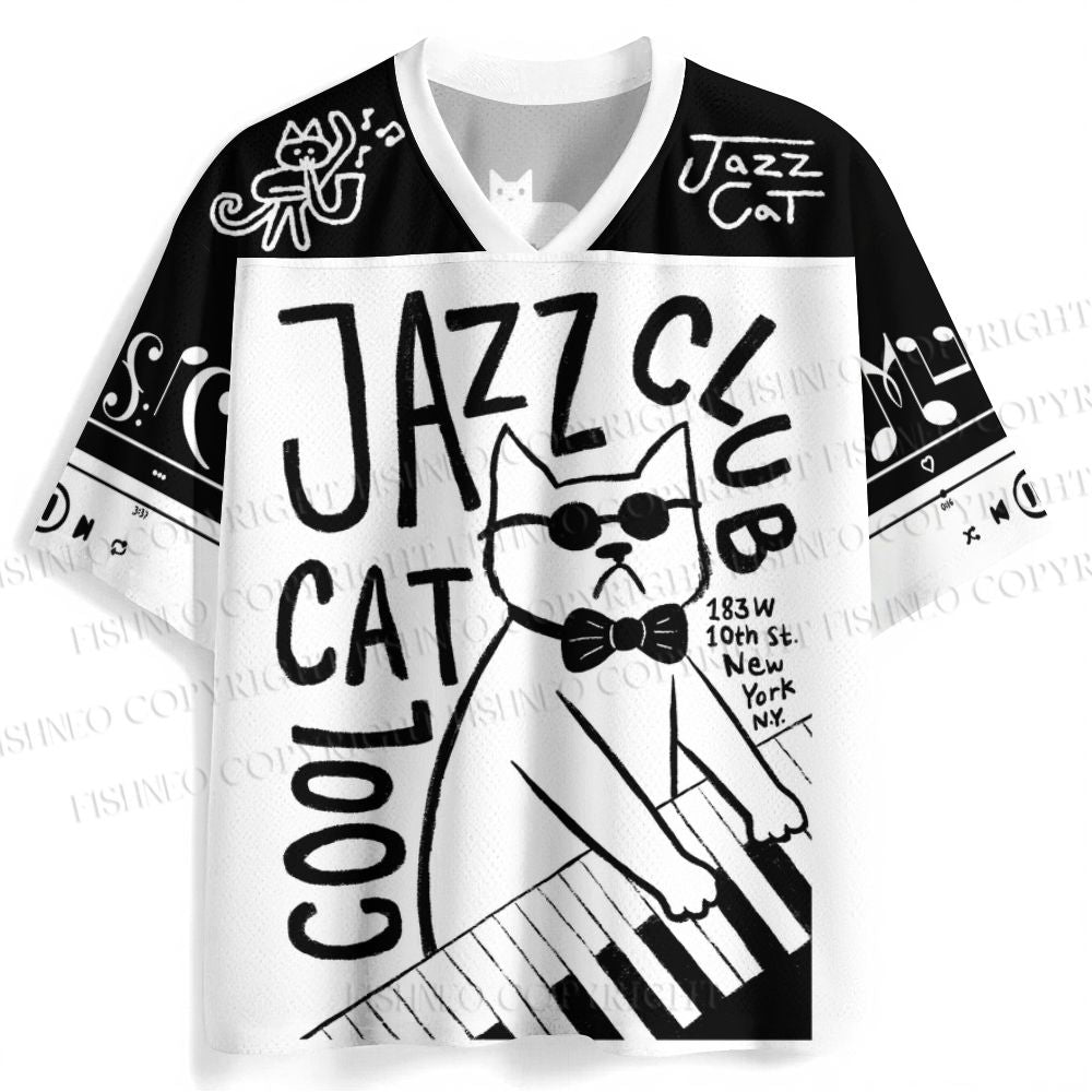 Cool Cat Jazz Club Jersey Shirts