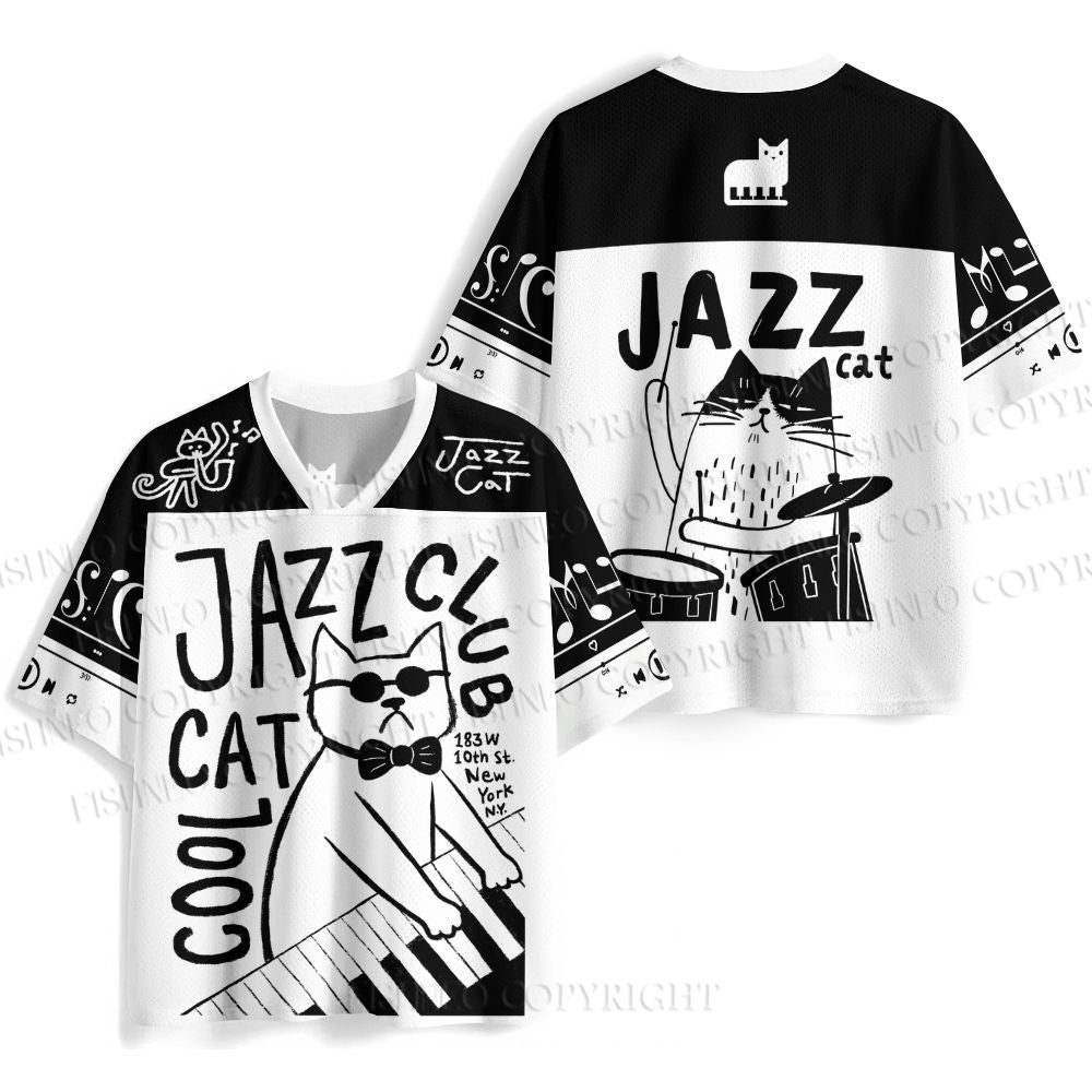 Cool Cat Jazz Club Jersey Shirts