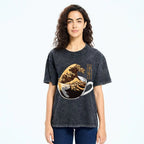 Coffee Wave Washed T-Shirt