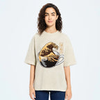 Coffee Wave Washed T-Shirt