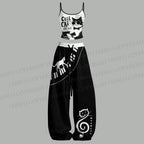 Cool Cat Jazz Club Top & Elasticated Trousers Two-Piece Set