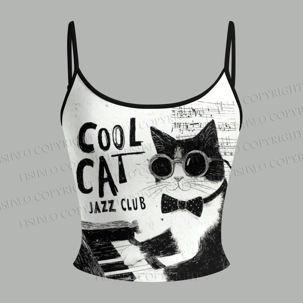 Cool Cat Jazz Club Top & Elasticated Trousers Two-Piece Set
