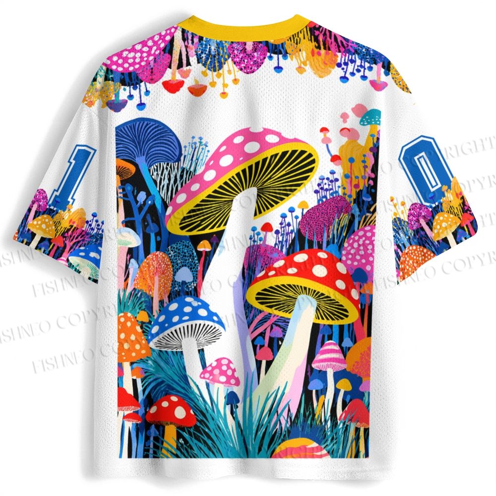 Yayoi Kusama Giant Red Mushroom Jersey Shirts