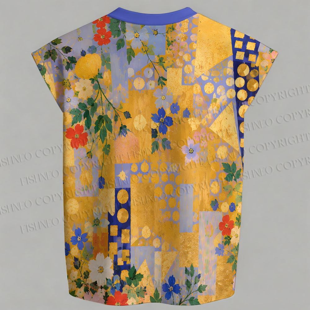 Men's Klimt Funny Cow Sleeveless Tank Top & Elasticated Trousers pants Two-Piece Streetwear Set