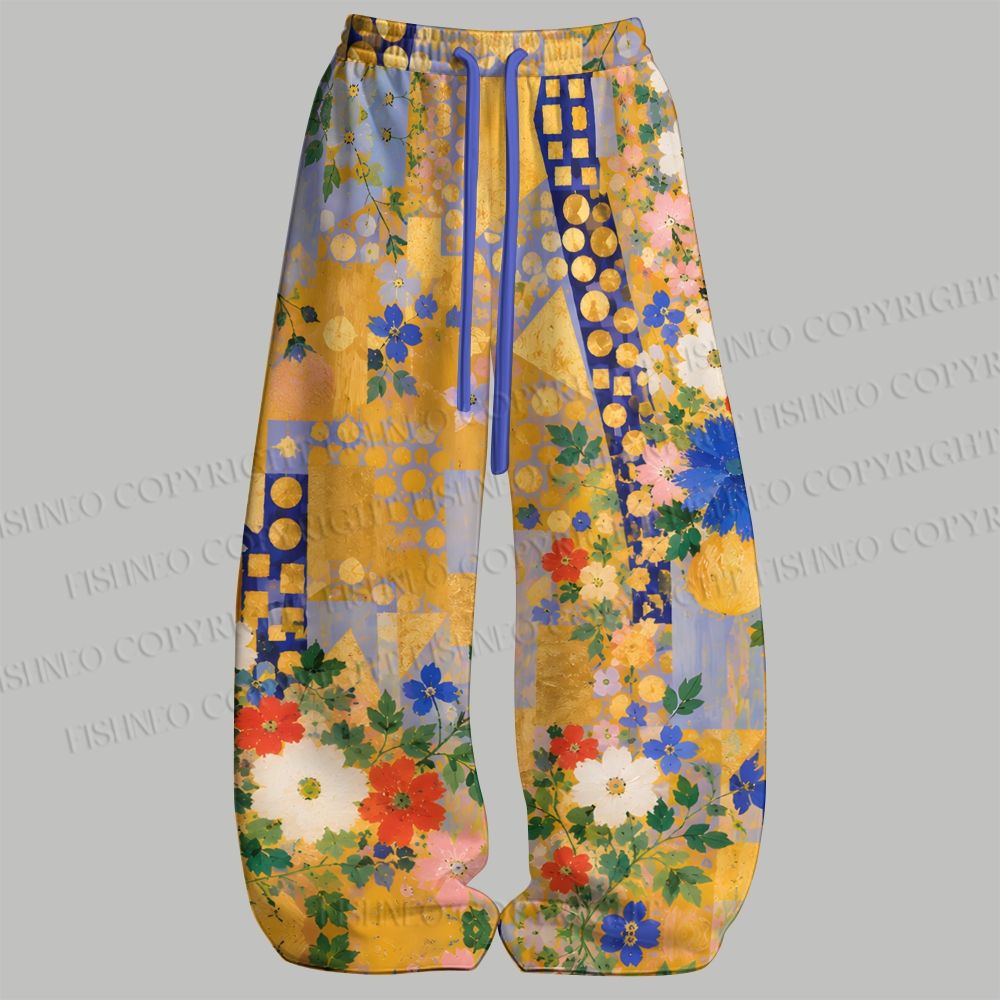 Men's Klimt Funny Cow Sleeveless Tank Top & Elasticated Trousers pants Two-Piece Streetwear Set