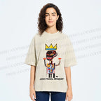 Unisex Jean-Michel Basquiat Printed Washed Tee