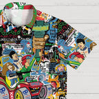Jean-Michel Basquiat Graffiti Hawaiian Shirt