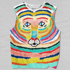Unisex Funny Tiger Printed Tank Top