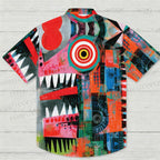 Abstract Monster Printed Hawaiian Shirt