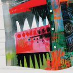 Abstract Monster Printed Hawaiian Shirt
