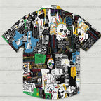 Jean-Michel Basquiat Graffiti Hawaiian Shirt