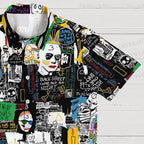 Jean-Michel Basquiat Graffiti Hawaiian Shirt