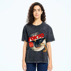 Unisex Tsukiji Fish Market Printed Washed Tee