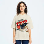 Unisex Tsukiji Fish Market Printed Washed Tee