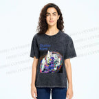 Unisex Klimt Die Jungfrau Printed Washed Tee