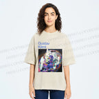 Unisex Klimt Die Jungfrau Printed Washed Tee