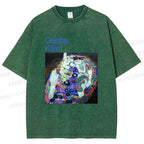 Unisex Klimt Die Jungfrau Printed Washed Tee